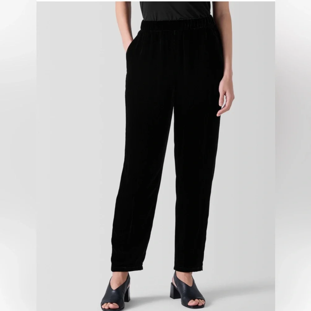 A19 Eileen‎ Fisher Velvet Tapered Pant